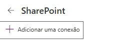 Tela de conexão de conta