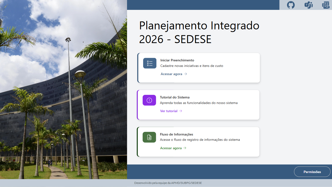 Tela Inicial do Aplicativo